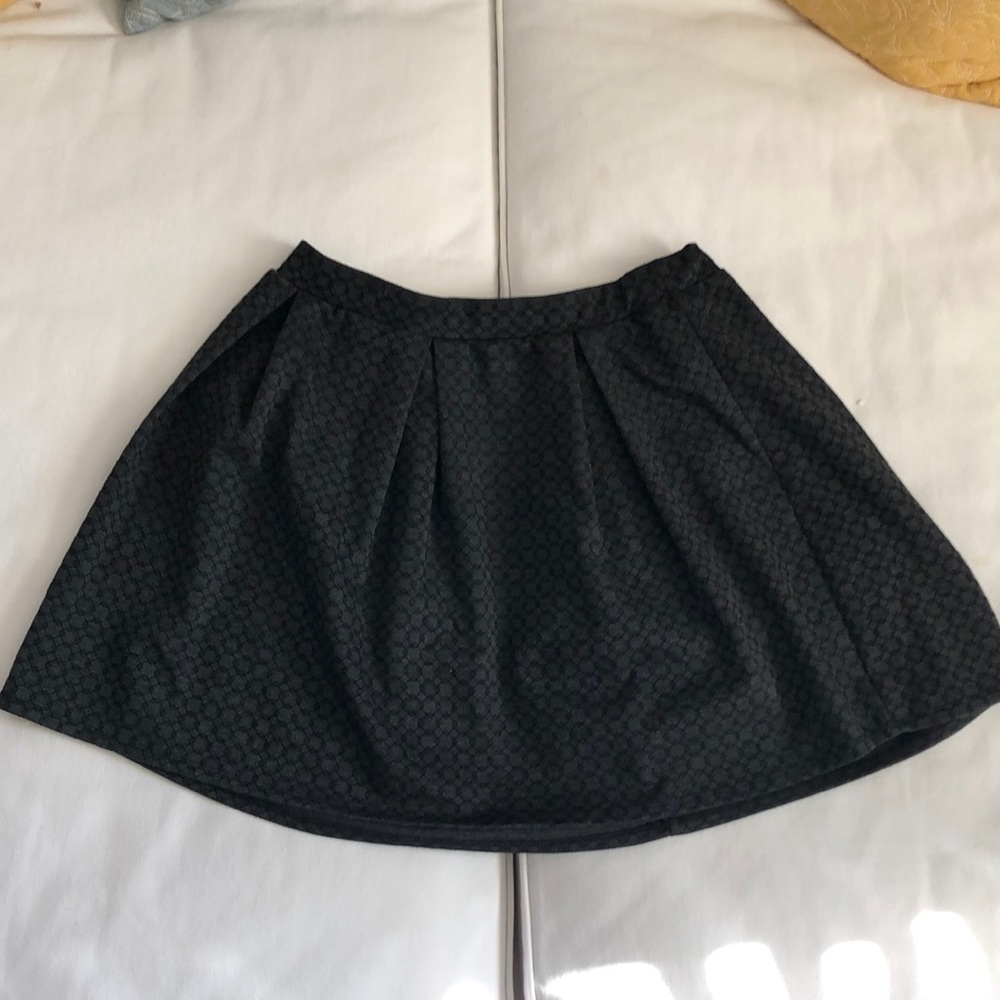 Pleated Mini Skirt stretch waist high waist